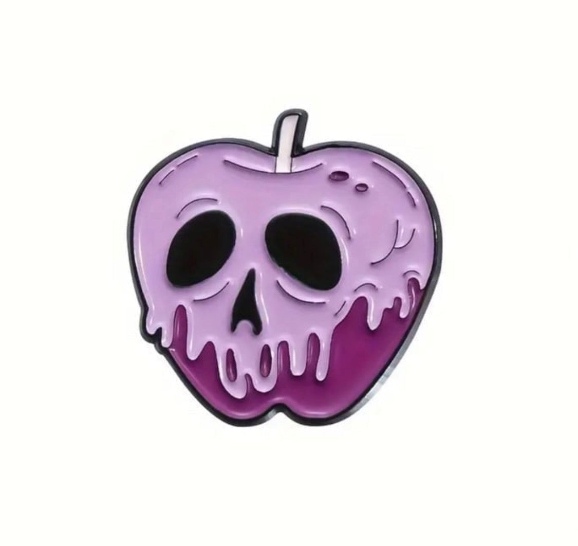 Poison apple enamel pin