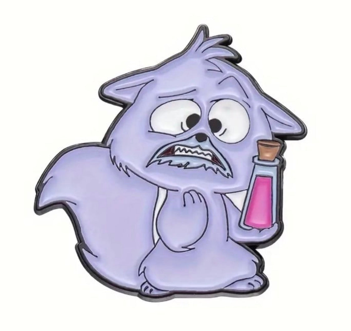 Cute animal potion enamel pin