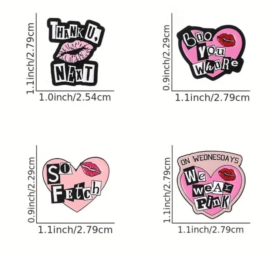 Mean girls enamel pins