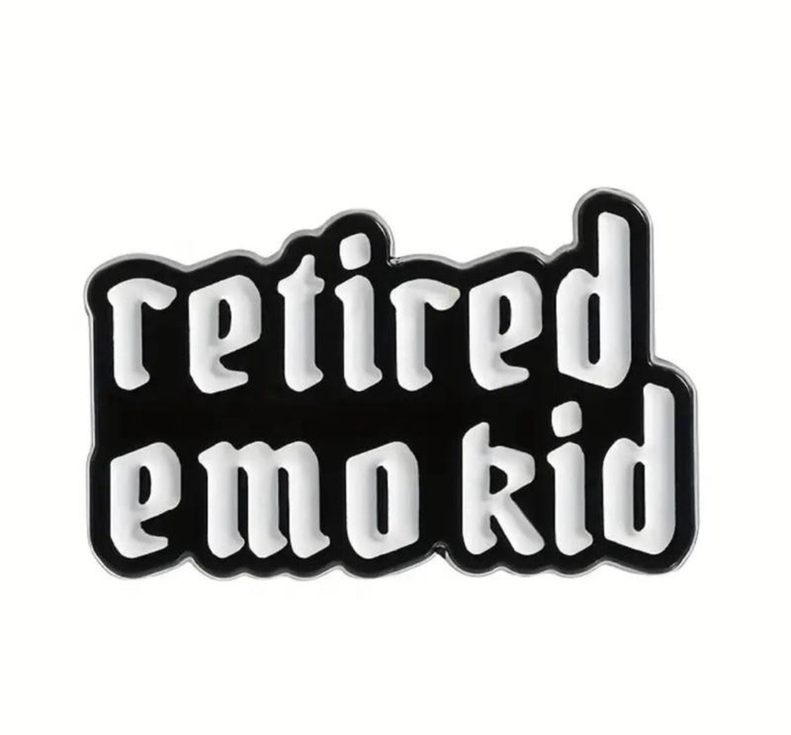 Still Emo Enamel Pins - "Still Emo" & "Retired Emo Kid"
