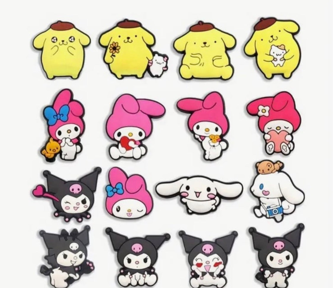 Super cute 12 piece Sanrio friends shoe charms