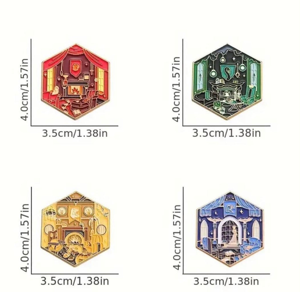 Hogwarts School of Witchcraft and Wizardry Enamel Pins -