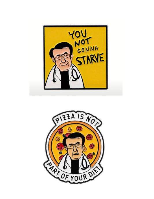 Dr. Now Funny Enamel Pins