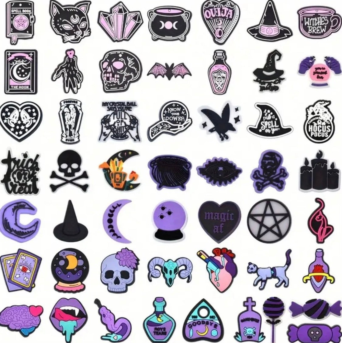 Witchy & Halloween shoe charms