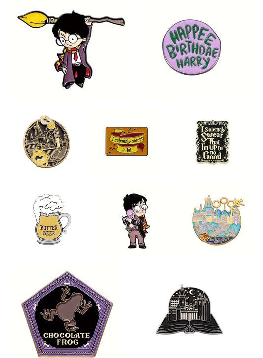 Wizard Harry P. Enamel pins
