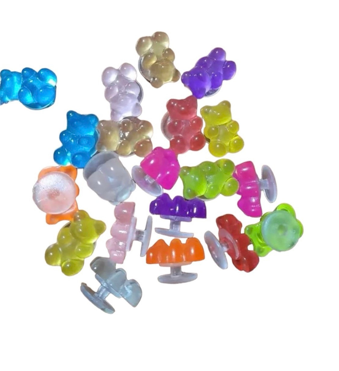 Cute 12 piece bears shoe charms