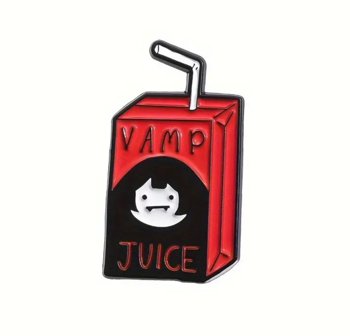 “Vamp Juice” enamel pin