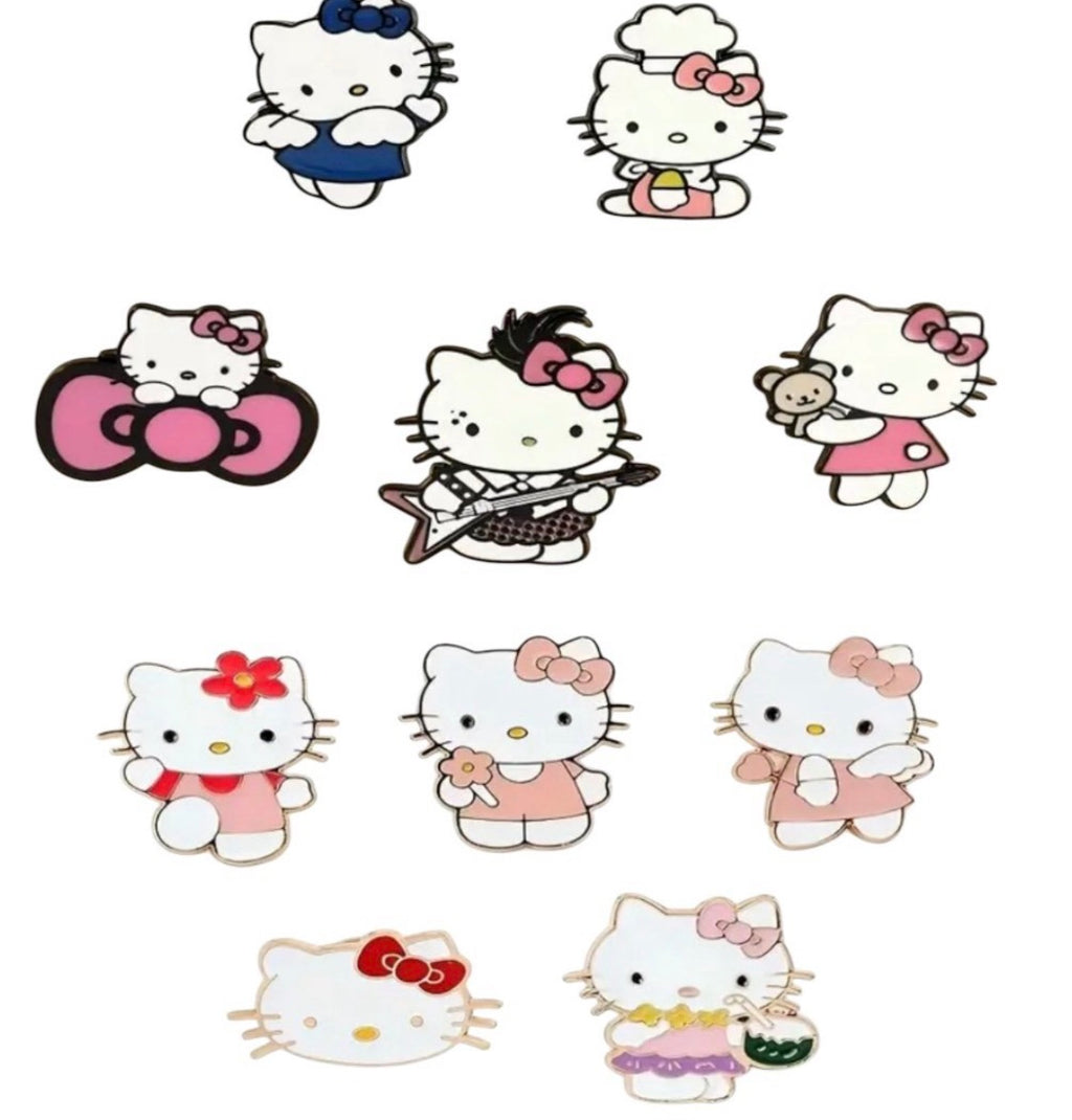 3 random Sanrio Hello kitty & friends enamel pins set