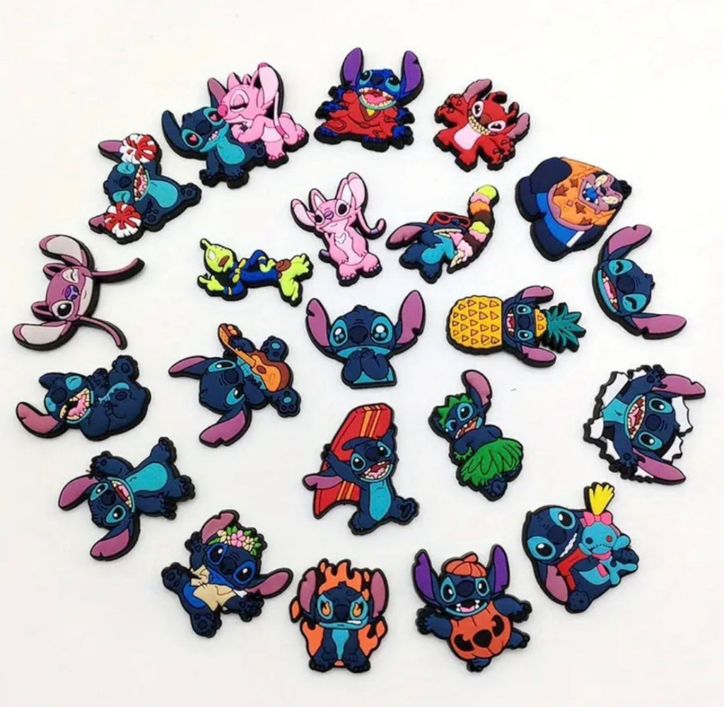10 piece stitch shoe charms