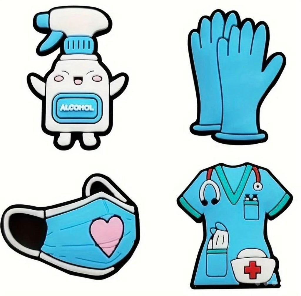 10 piece nurse inspired shoe charms