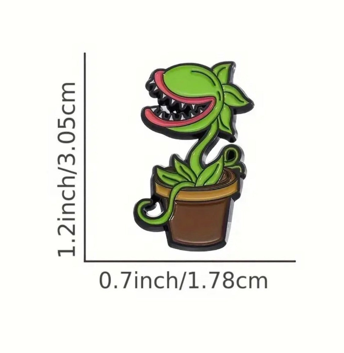 The Piranha Plant enamel pin