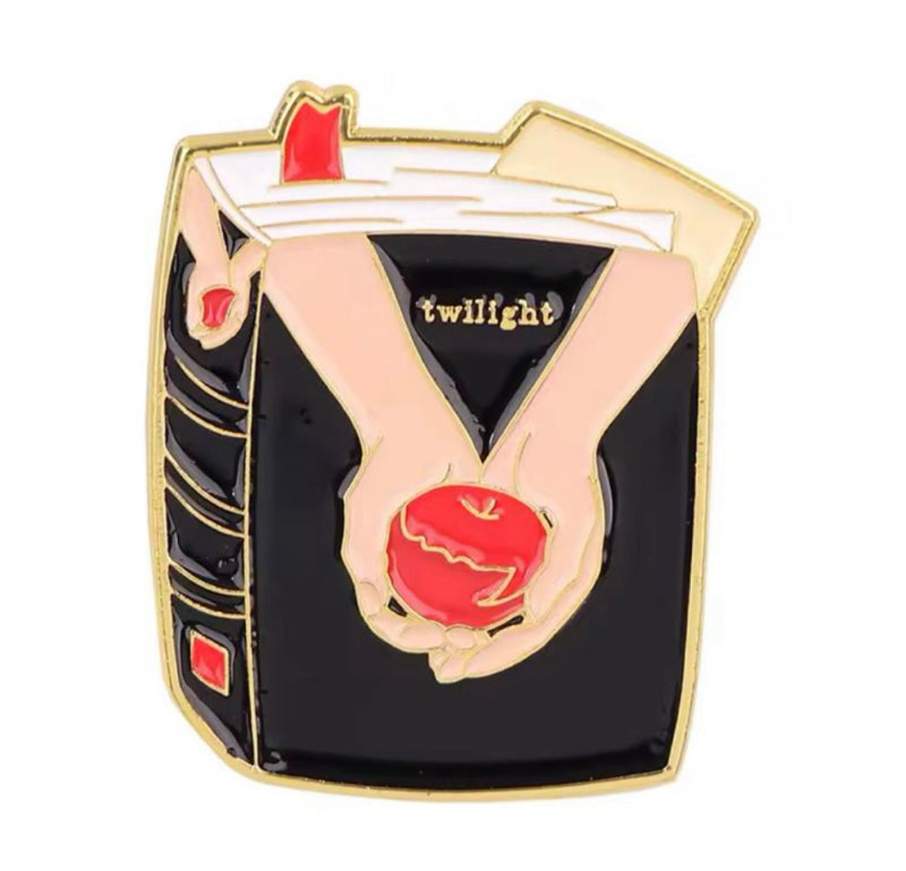 Twilight inspired enamel pins
