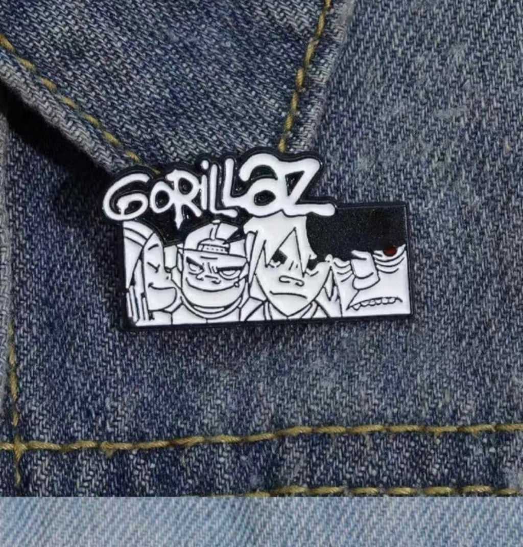 Gorillaz enamel pin