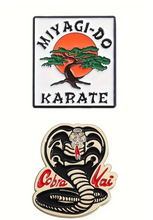 Karate enamel pins (cobra Kai, Miyagi-Do)