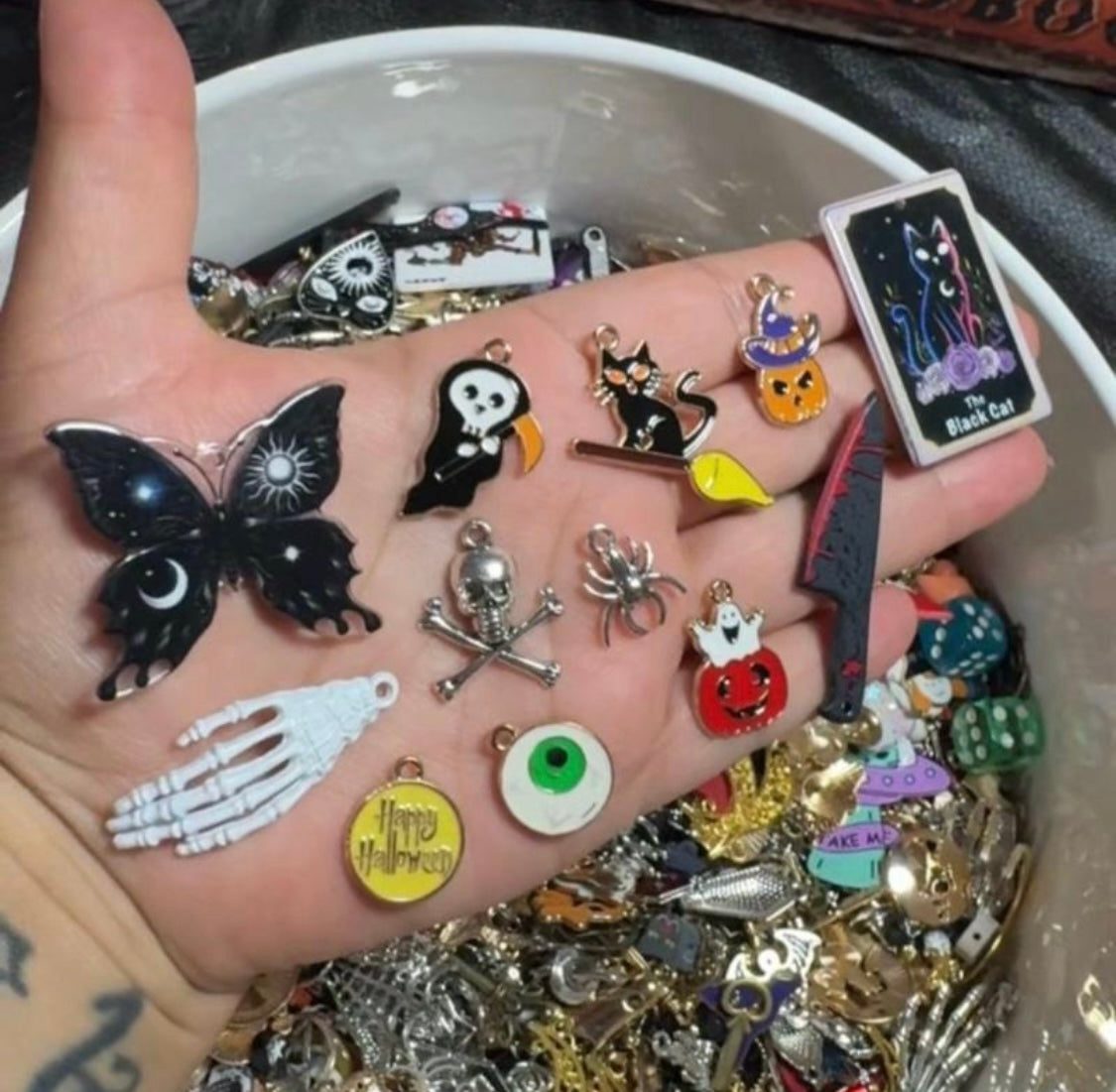 50pc Horror & Spooky charm set
