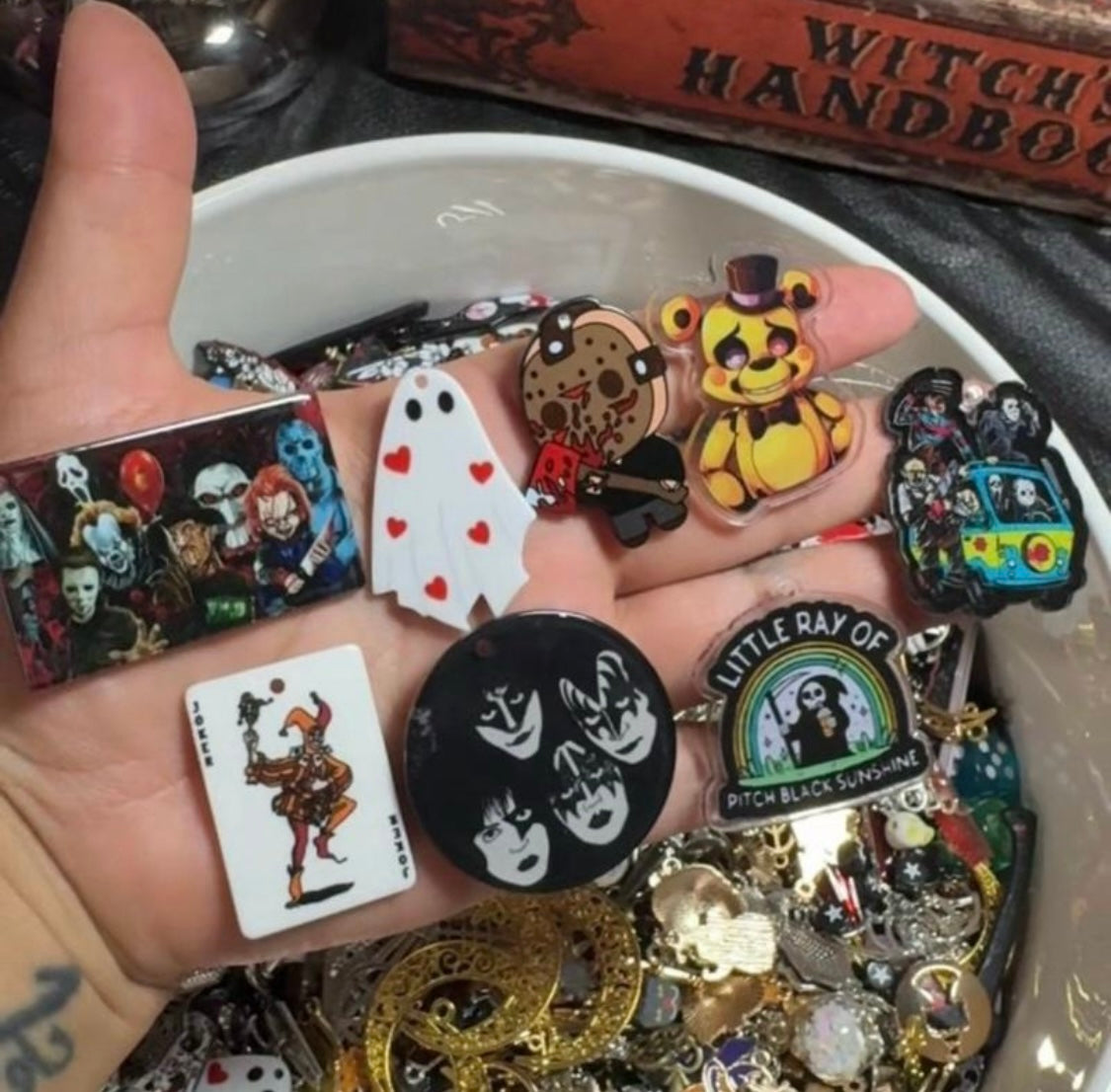 50pc Horror & Spooky charm set