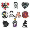 10 piece Wednesday shoe Charms