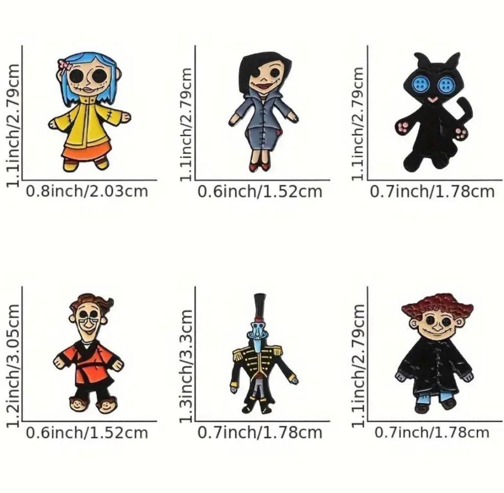 Coraline Enamel Pins - Perfect Accessory for Fans of the Movie