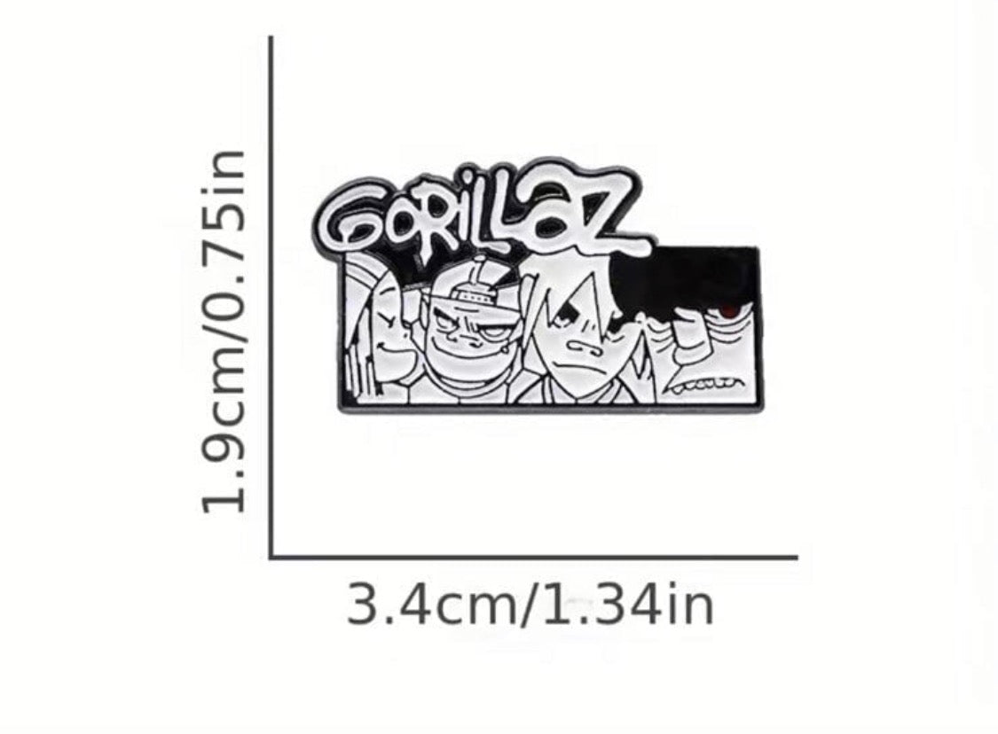 Gorillaz enamel pin