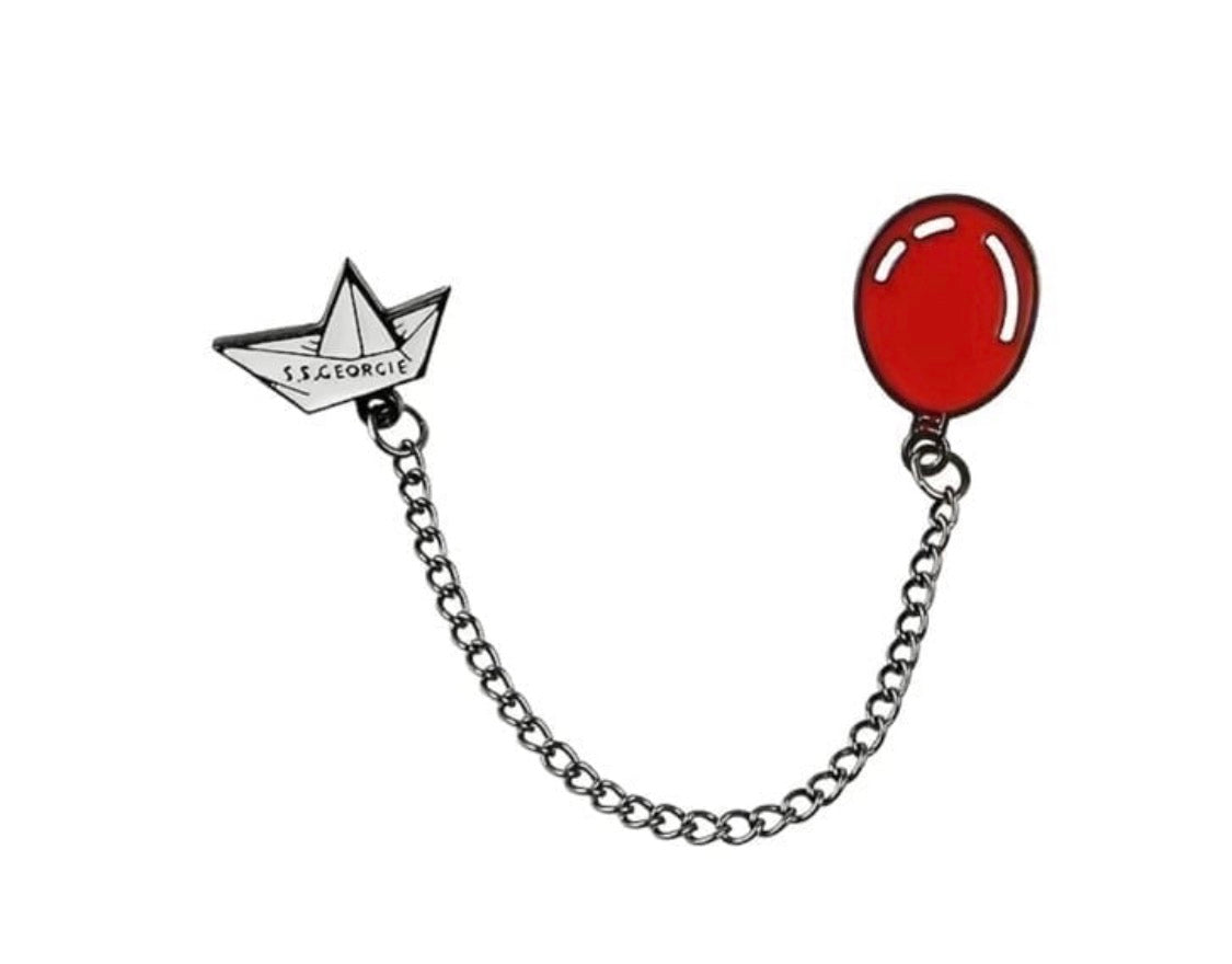 IT Pennywise Balloon & S.S. Georgie Collar Pin Set