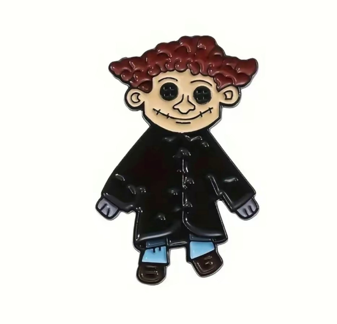 Coraline enamel pins