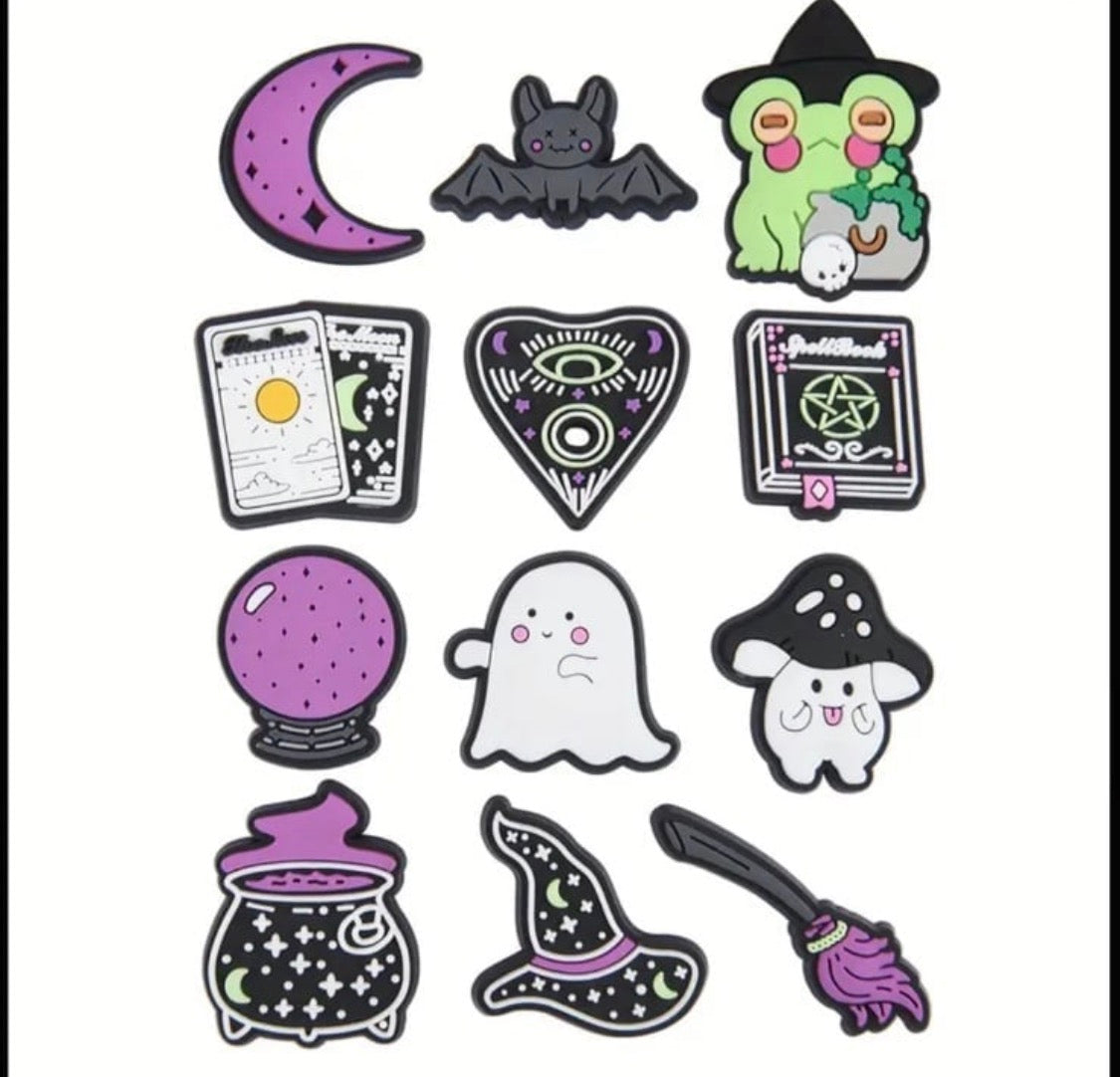12 piece witchy shoe charms