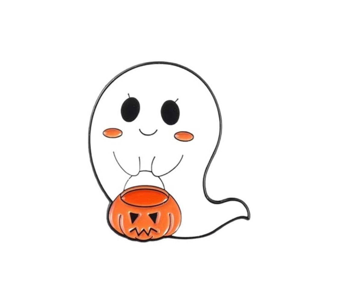 Spooky & Funny Ghost enamel pins