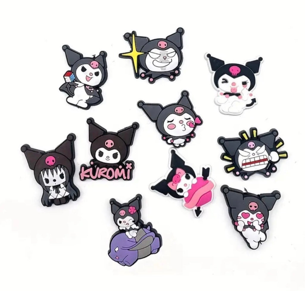 10 piece Kuromi shoe charms