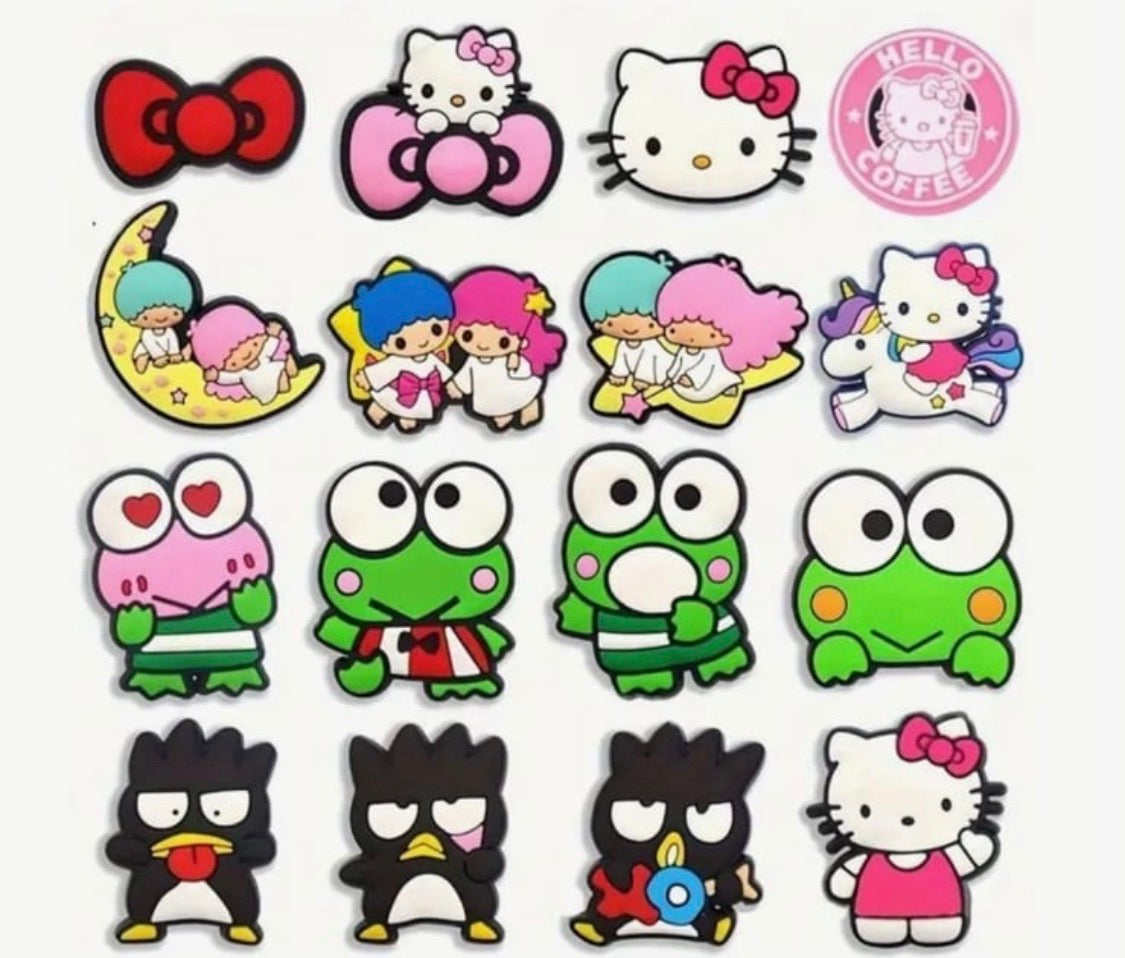 Super cute 12 piece Sanrio friends shoe charms