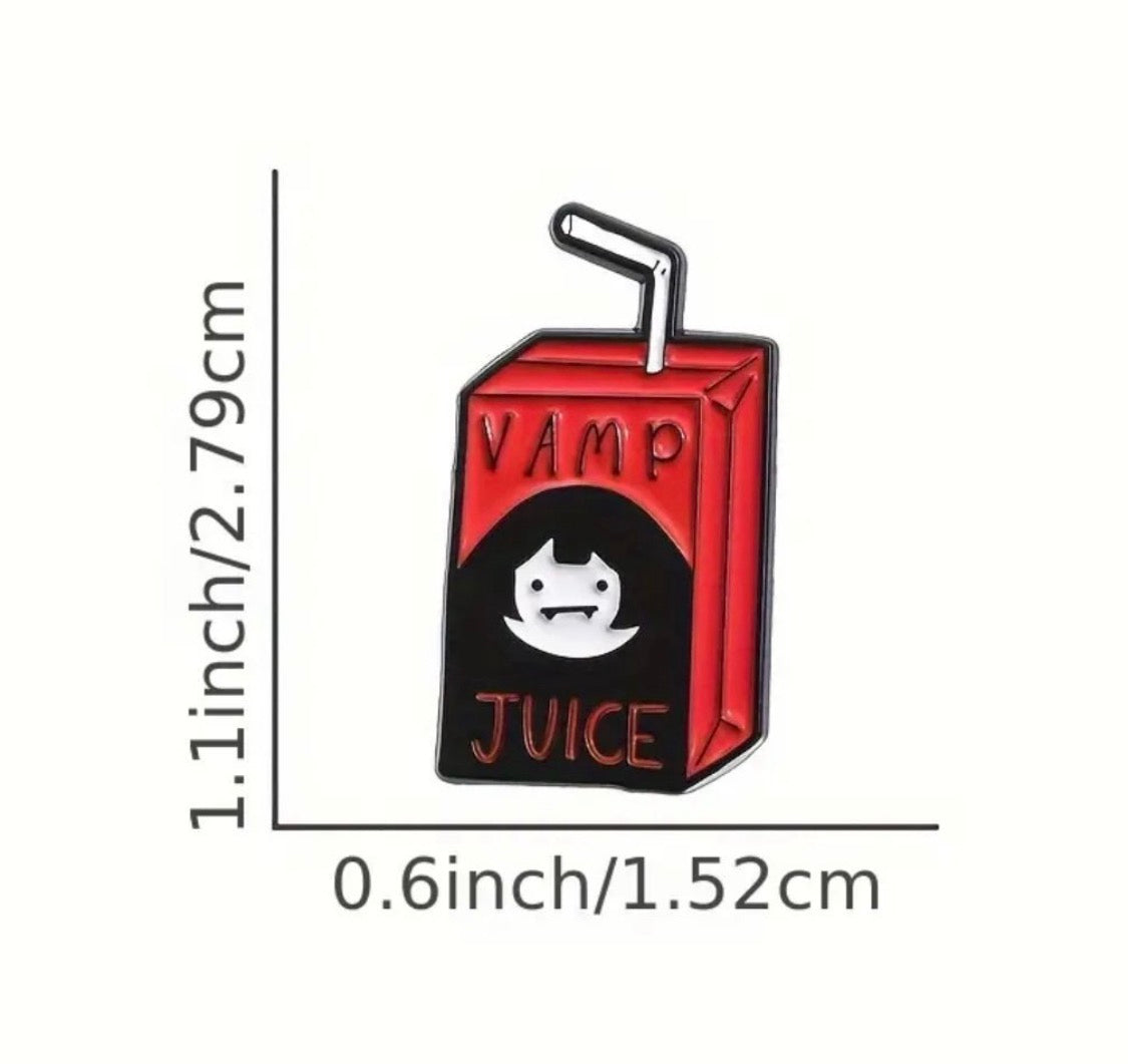 “Vamp Juice” enamel pin