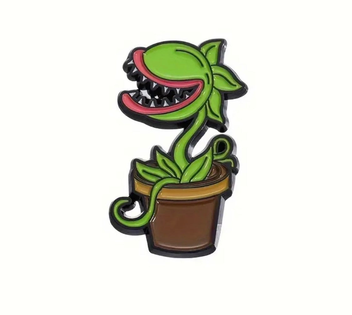 The Piranha Plant enamel pin