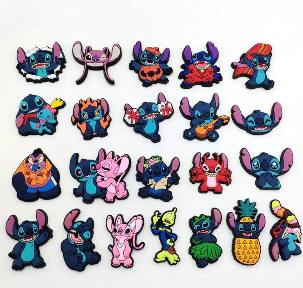 10 piece stitch shoe charms