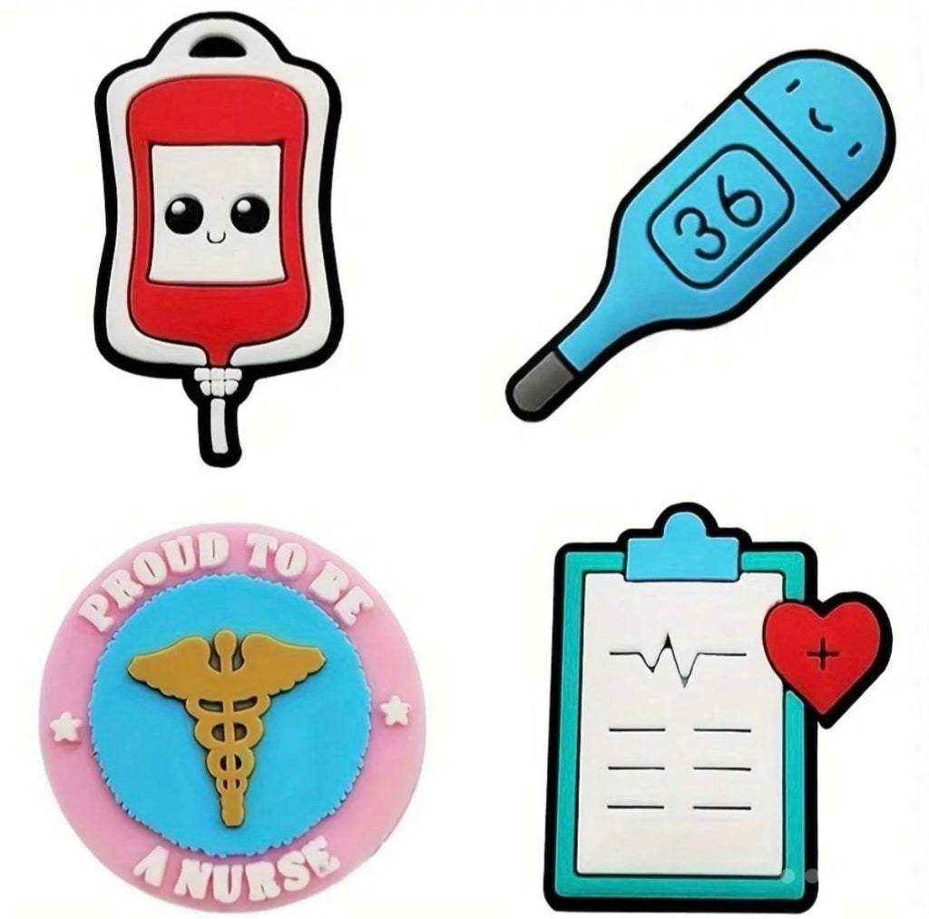 10 piece nurse inspired shoe charms