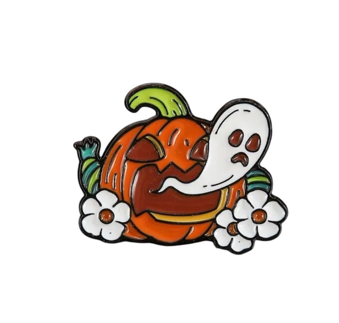Spooky & Funny Ghost enamel pins