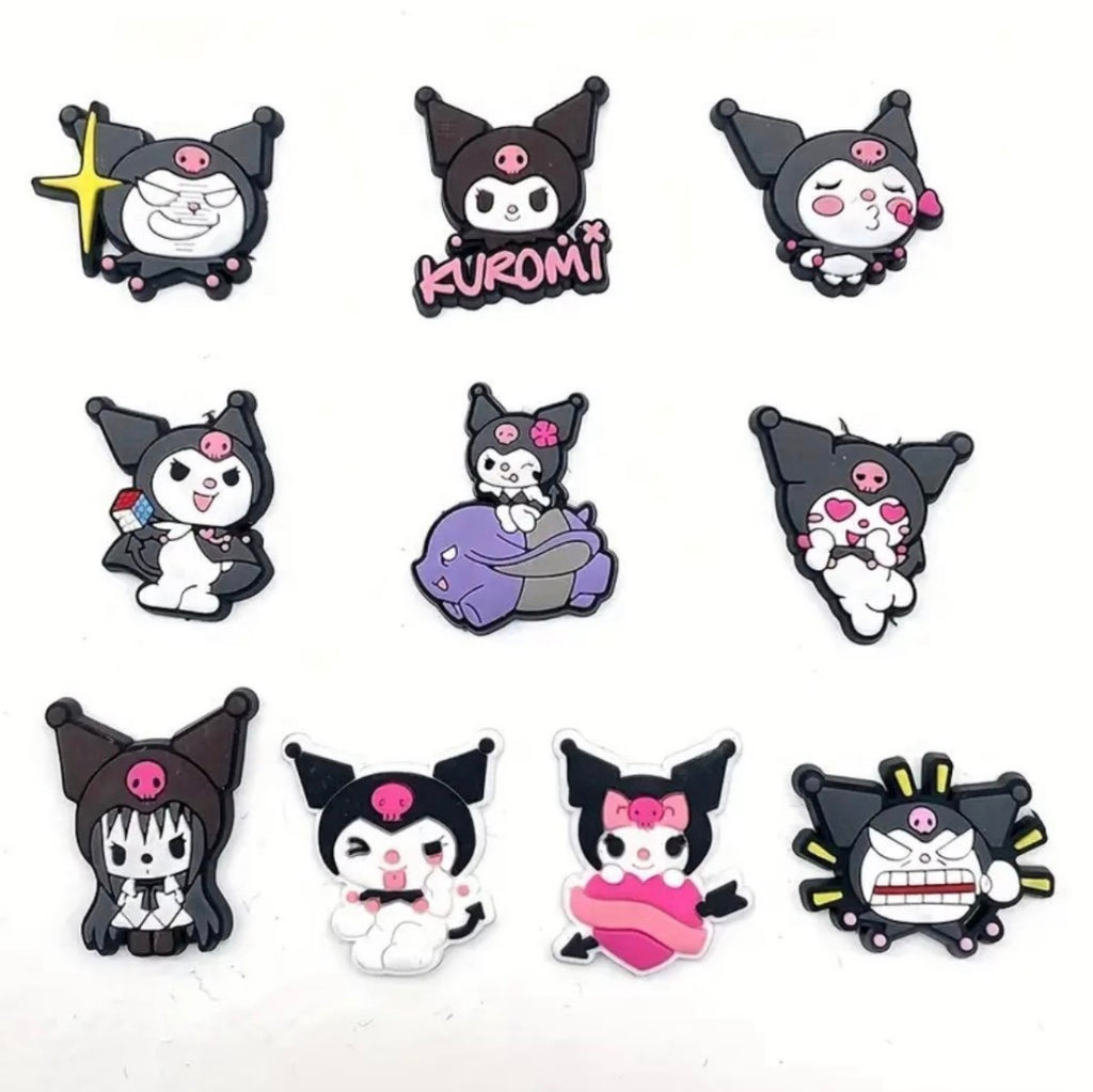 10 piece Kuromi shoe charms