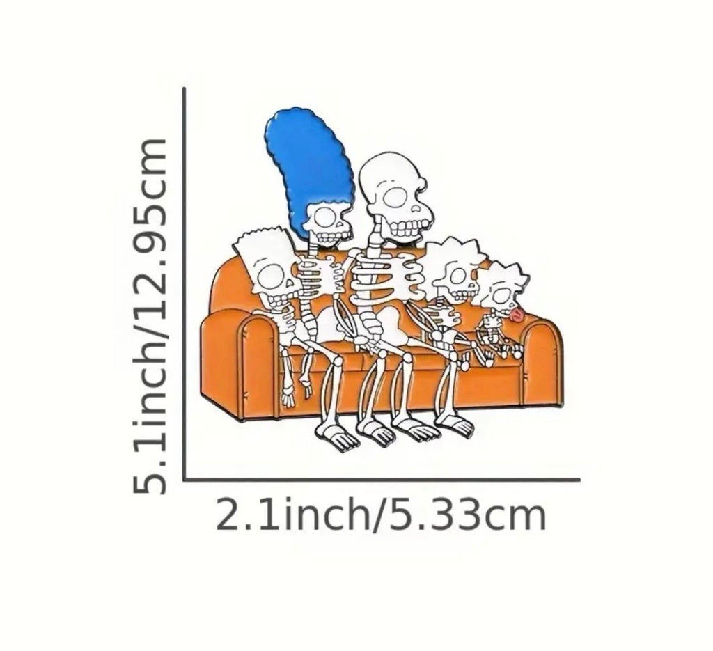 The Simpsons X-Ray enamel pin