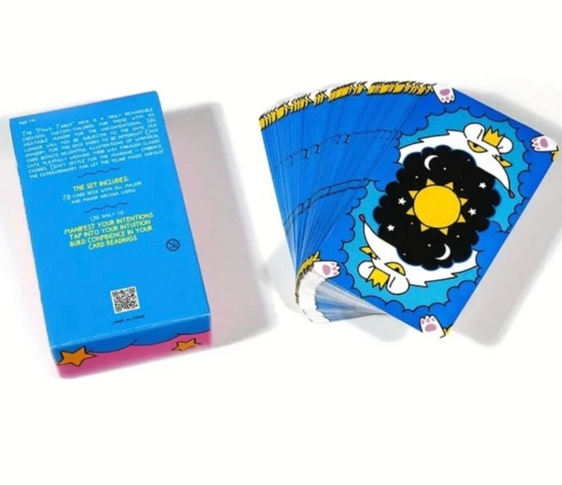Paws 78pc tarot cards super cute