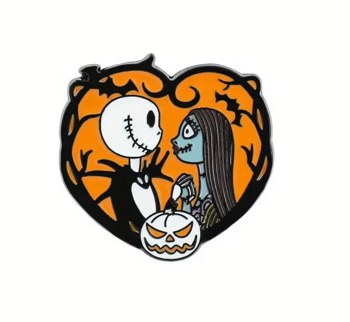 Jack & sally enamel pin nightmare before Christmas